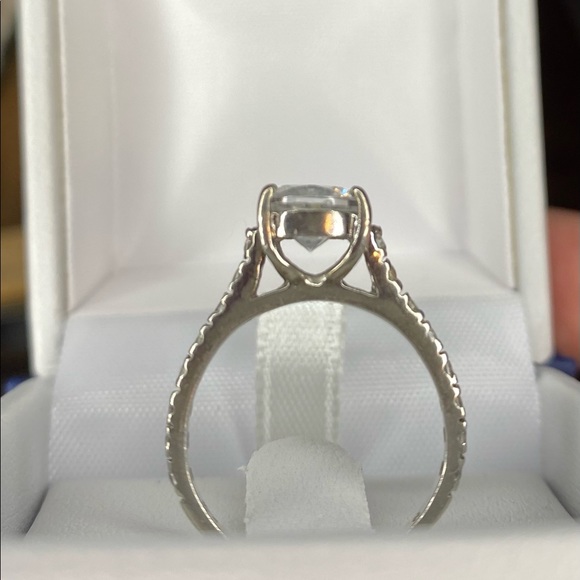 1ct round cut CZ wedding set in sterling silver 💎 - Picture 2 of 8